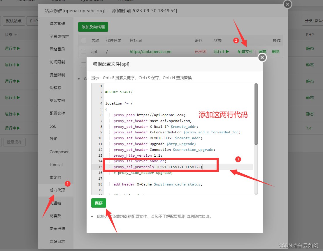 宝塔面板 域名反代出现 502 Bad Gateway